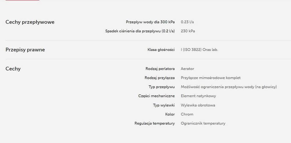 dane techniczne baterii kuchennej Oras 3937Y