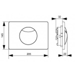 Przycisk spłukujący Sanit S703