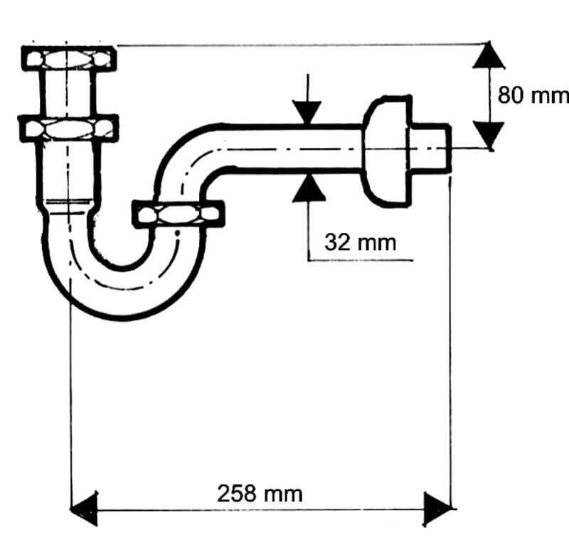 rysunek syfonu McAlpine 215CB