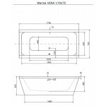 Wanna wolnostojąca Besco Vera 170