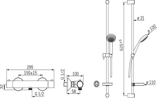Wymiary baterii Safita 1349U